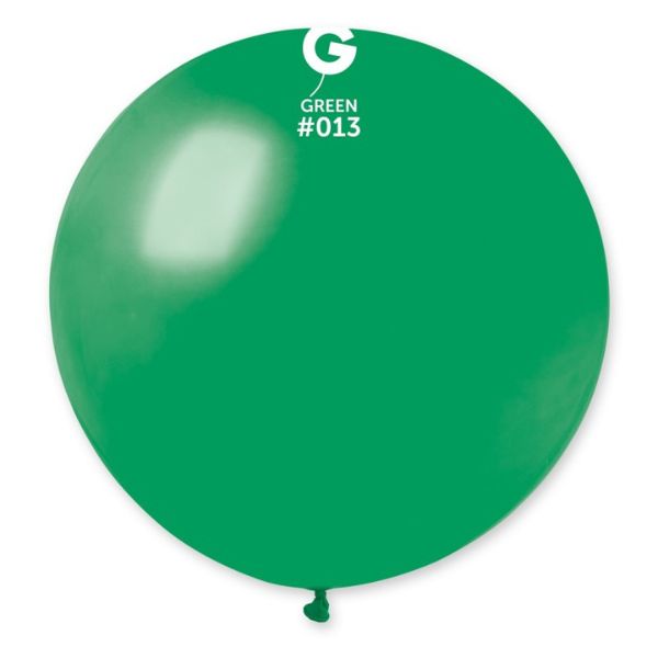 BALLON LATEX GEANT VERT 80CM X1