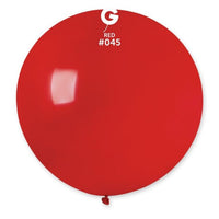 BALLON LATEX GEANT ROUGE 80CM X1