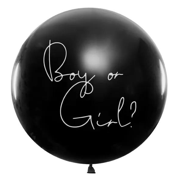 BALLON LATEX GENDER REVEAL BLEU 80CM