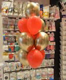 SACHET 5 BALLONS LATEX DORE SHINE 33CM