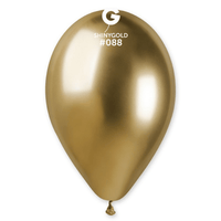 SACHET 5 BALLONS LATEX DORE SHINE 33CM