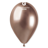 SACHET 25 BALLONS ROSE GOLD SHINY 33CM