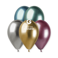 SACHET 5 BALLONS LATEX MULTICOLORE SHINE 33CM