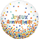 BALLON JOYEUX ANNIVERSAIRE 46CM