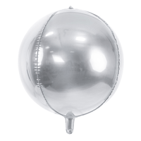 BALLON SPHERIQUE 45CM ARGENT