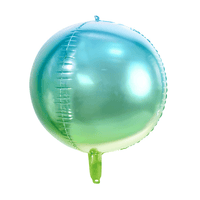 BALLON SPHERIQUE 45CM BLEU VERT