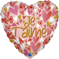 BALLON CŒUR JE T'AIME 46CM