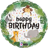 BALLON BIRTHDAY JUNGLE 45CM