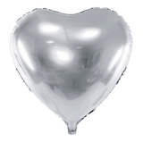 BALLON CŒUR 45CM ARGENT