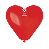 SACHET 5 BALLONS COEUR LATEX 28/30CM