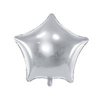 BALLON ETOILE 45CM ARGENT