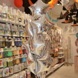 BALLON ETOILE 45CM ARGENT