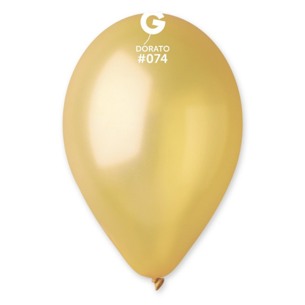 SACHETS DE BALLONS LATEX DORE 28/30CM