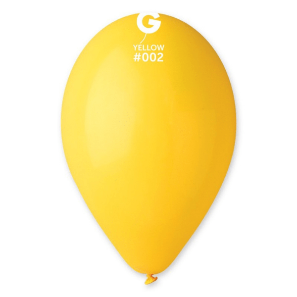 SACHETS DE BALLONS LATEX JAUNE 28/30CM