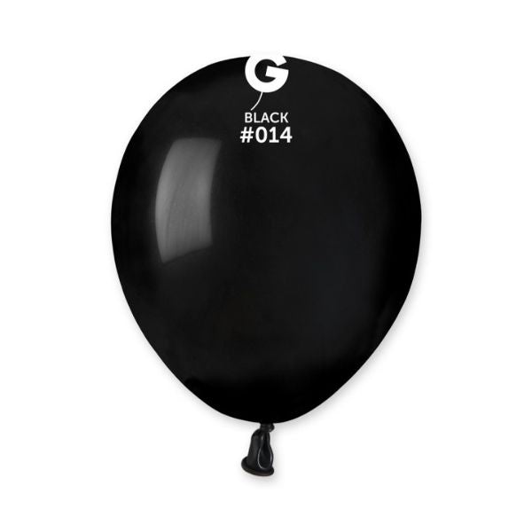 SACHET 50 BALLONS LATEX NOIR 13CM