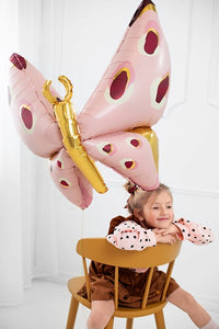 BALLON PAPILLON 120X87 ROSE